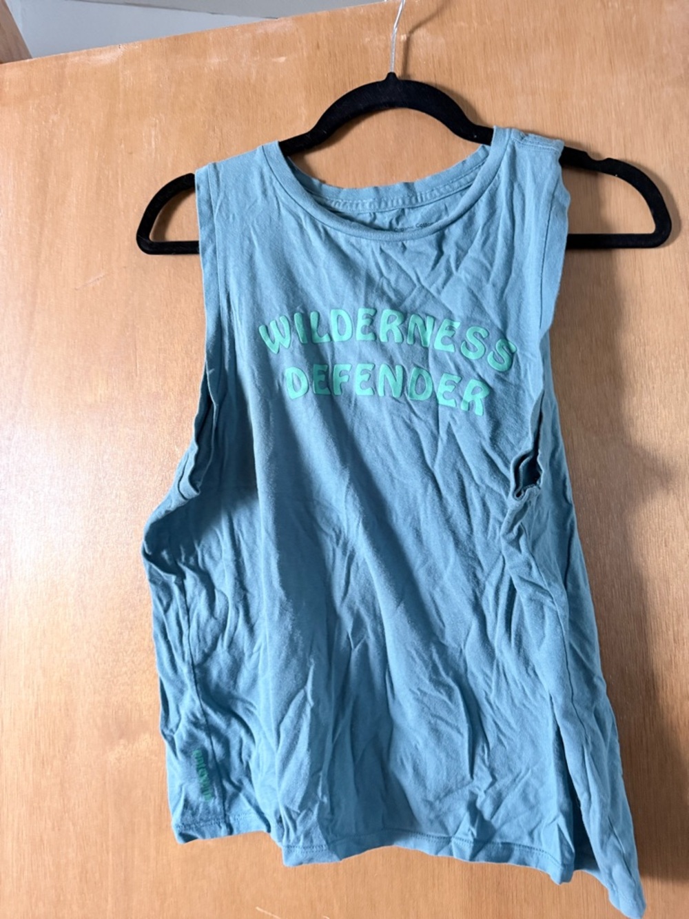 Wilderness Defender Teal Graphic Muscle Tank